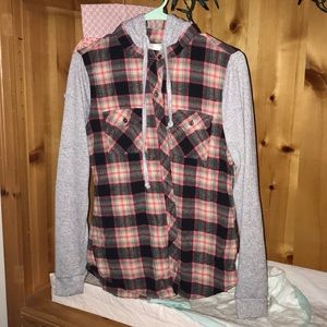 Adam Levine flannel hoodie